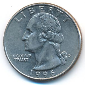 США, 1/4 доллара (1996 г.)