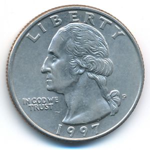 США, 1/4 доллара (1997 г.)