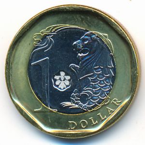 Сингапур, 1 доллар (2013 г.)