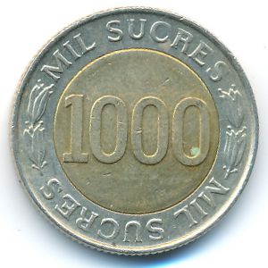 Эквадор, 1000 сукре (1997 г.)