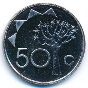 Namibia, 50 cents, 2010