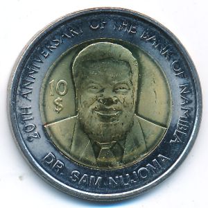 Намибия, 10 долларов (2010 г.)