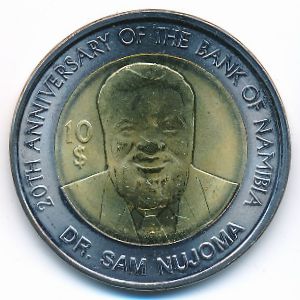 Намибия, 10 долларов (2010 г.)