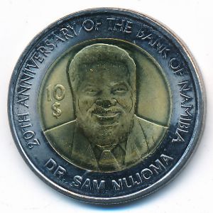 Намибия, 10 долларов (2010 г.)