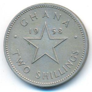 Гана, 2 шиллинга (1958 г.)