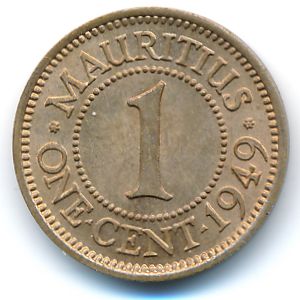 Маврикий, 1 цент (1949 г.)