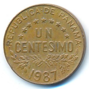 Panama, 1 centesimo, 1987