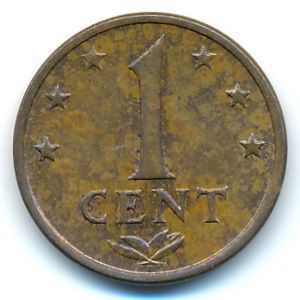 Антильские острова, 1 цент (1977 г.)