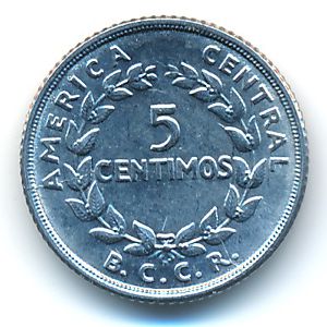 Коста-Рика, 5 сентимо (1958 г.)