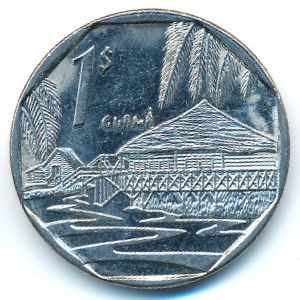 Cuba, 1 peso, 1998