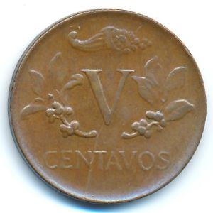 Колумбия, 5 сентаво (1969 г.)