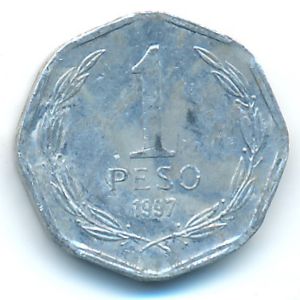 Chile, 1 peso, 1997