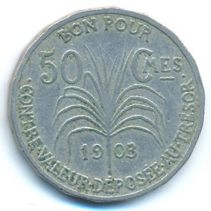 Guadeloupe, 50 centimes, 1903