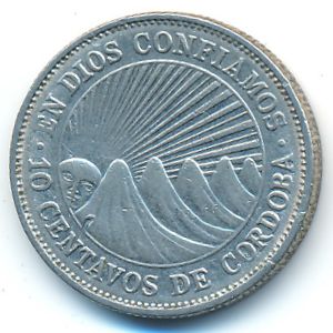 Никарагуа, 10 сентаво (1972 г.)