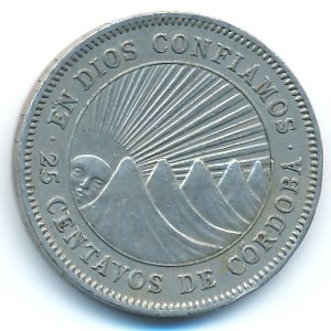 Никарагуа, 25 сентаво (1956 г.)