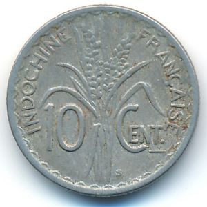 French Indo China, 10 cents, 1941