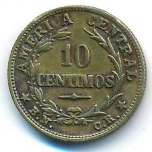 Costa Rica, 10 centimos, 1947