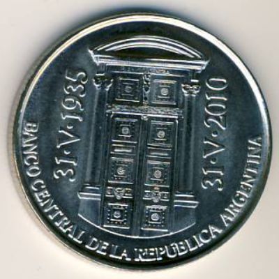 Аргентина, 2 песо (2010 г.)