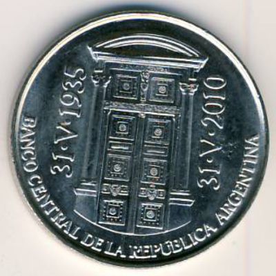 Аргентина, 2 песо (2010 г.)