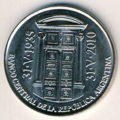Аргентина, 2 песо (2010 г.)