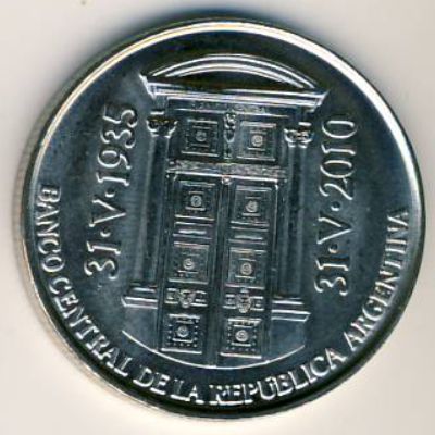 Аргентина, 2 песо (2010 г.)