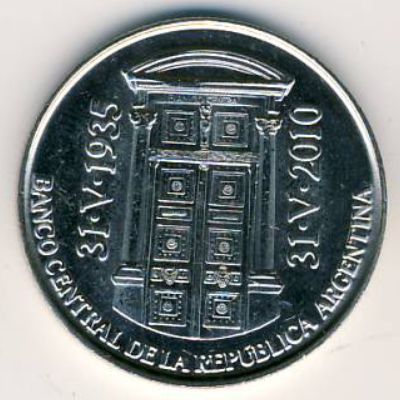 Аргентина, 2 песо (2010 г.)