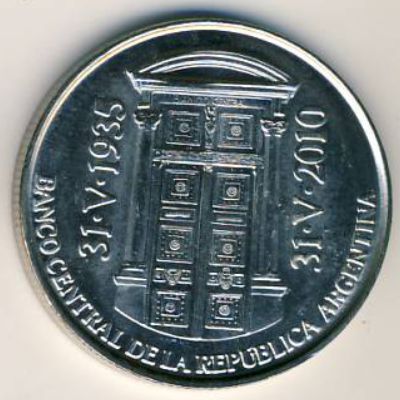 Аргентина, 2 песо (2010 г.)