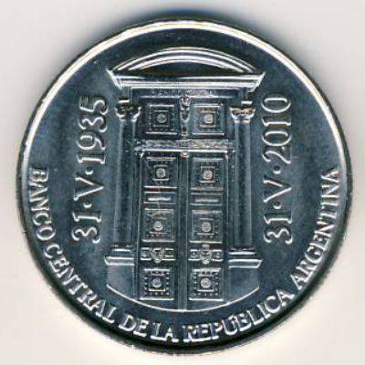 Аргентина, 2 песо (2010 г.)