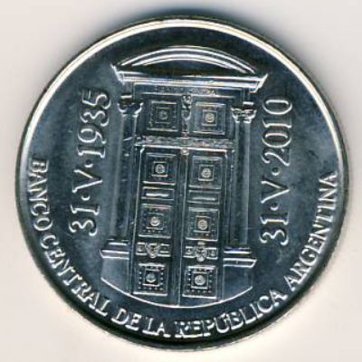 Аргентина, 2 песо (2010 г.)
