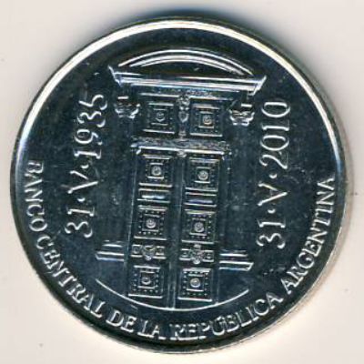 Аргентина, 2 песо (2010 г.)