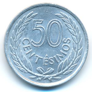 Uruguay, 50 centesimos, 1965
