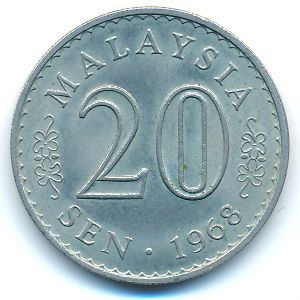 Малайзия, 20 сен (1968 г.)