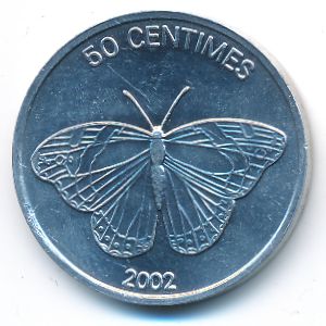 Конго, Демократическая республика, 50 сентим (2002 г.)