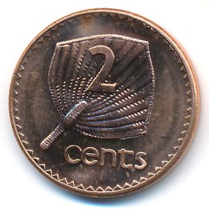 Фиджи, 2 цента (1990 г.)