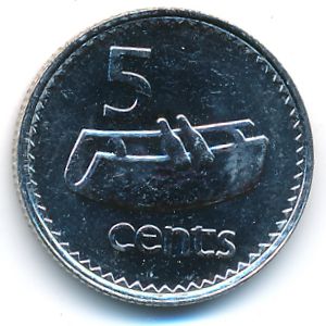 Фиджи, 5 центов (1990 г.)