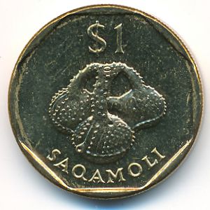 Fiji, 1 dollar, 1995