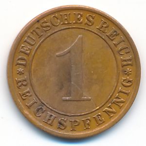 Веймарская республика, 1 рейхспфенниг (1931 г.)