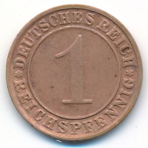 Веймарская республика, 1 рейхспфенниг (1936 г.)