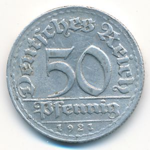 Веймарская республика, 50 пфеннигов (1921 г.)