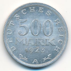 Веймарская республика, 500 марок (1923 г.)