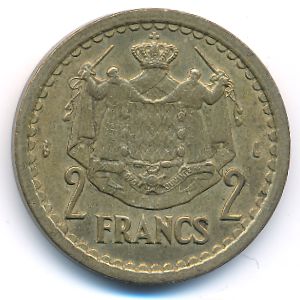 Monaco, 2 francs, 1945