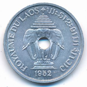 Лаос, 20 центов (1952 г.)