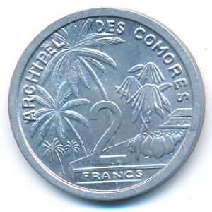 Коморские острова, 2 франка (1964 г.)