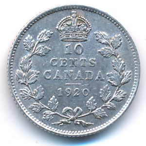 Канада, 10 центов (1920 г.)