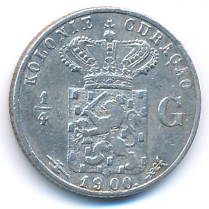 Кюрасао, 1/4 гульдена (1900 г.)