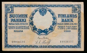 Финляндия, 5 марок (1909 г.)