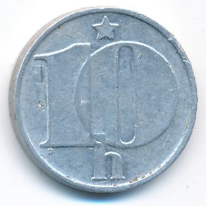 Чехословакия, 10 гелеров (1976 г.)