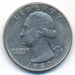США, 1/4 доллара (1987 г.)