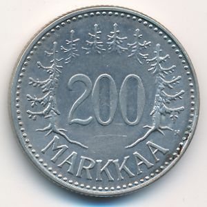 Финляндия, 200 марок (1957 г.)