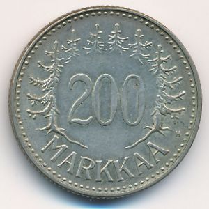Финляндия, 200 марок (1958 г.)